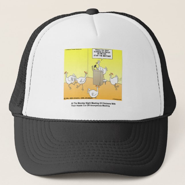 Kycklinghuvud Anonyma Tecknade presenter & T-shirt Keps (Framsida)