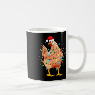 Kycklingjul Ljus Farm Animal Funny Julafton Me Kaffemugg
