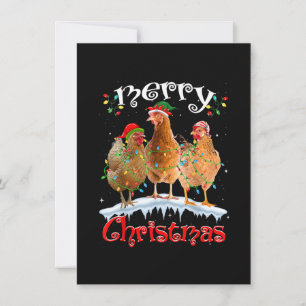 Kycklingjul Ljus God jul Chicken Inbjudningar