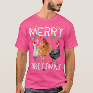 Kycklingjul Ljus God jul Chicken T Shirt