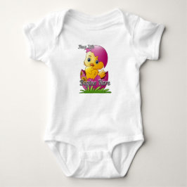 Kycklingkläckande babybodysuit t shirt