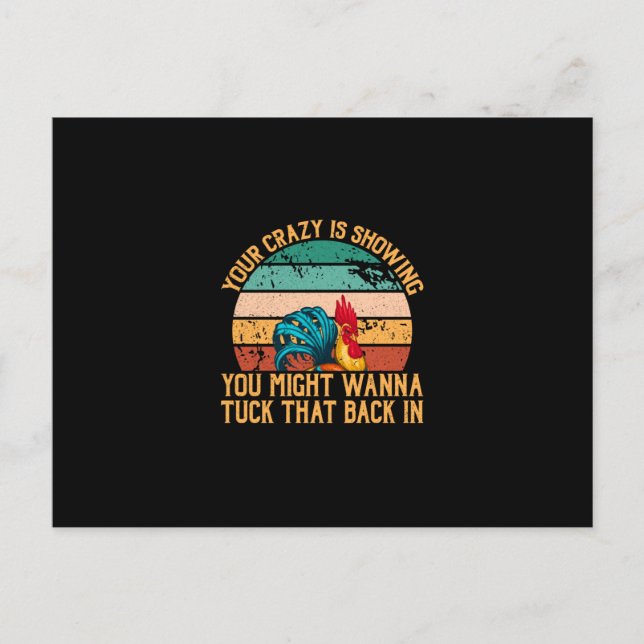 Kycklingkonst du kanske vill gömma vykort (Framsida)