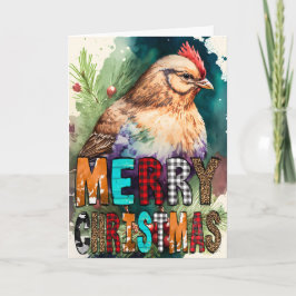Kycklingkortet god jul Baby Kort