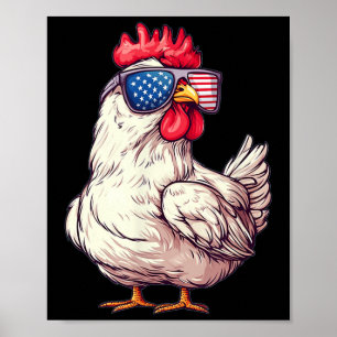 Kycklingkostumma för bojar och galger poster
