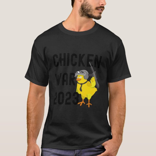 Kycklingkrig 2023 Kycklingarnas Slag T Shirt (Framsida)