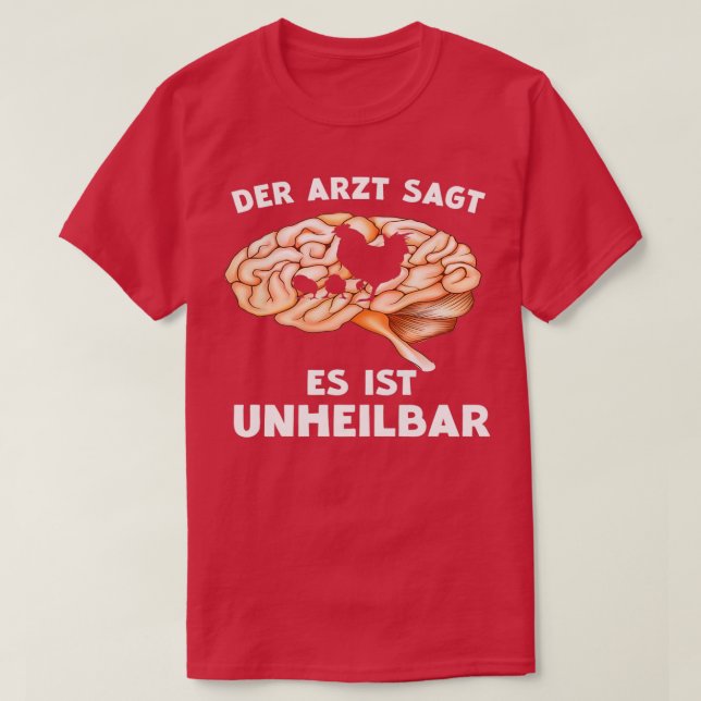 Kycklingkycklingen i doktor säger att det är obotl t shirt (Design framsida)