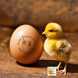 Kycklingkycklingkoop KETO EGGS med storlek land Stämpel