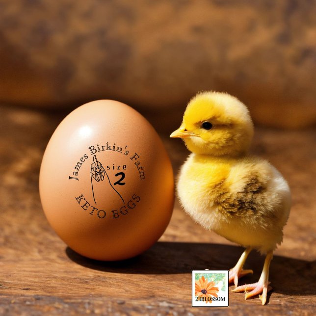 Kycklingkycklingkoop KETO EGGS med storlek land Stämpel (Skapare uppladdad)