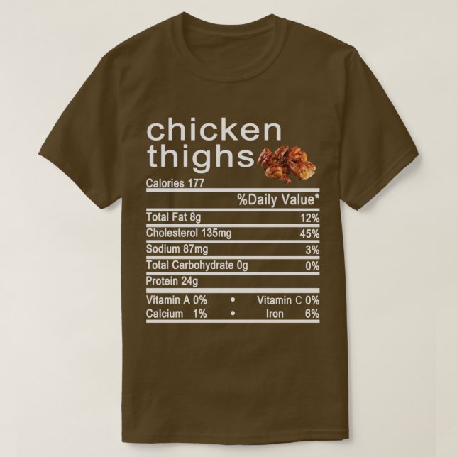 kycklinglår Näringsfyr etikett T Shirt (Design framsida)