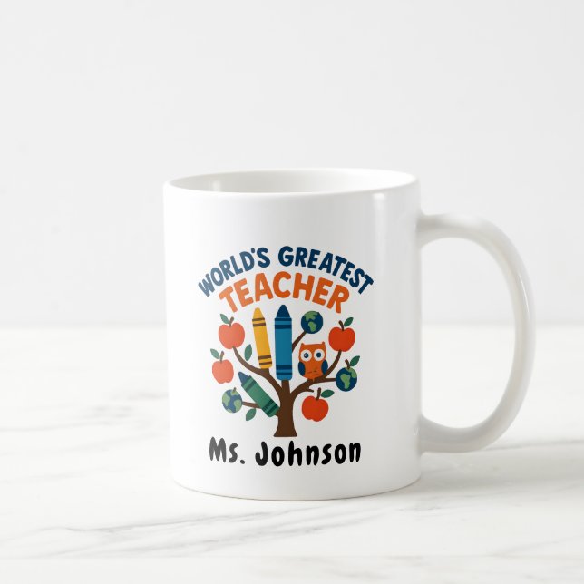 Kycklinglärare med Papper eyeglass-klassificering Kaffemugg (Höger)