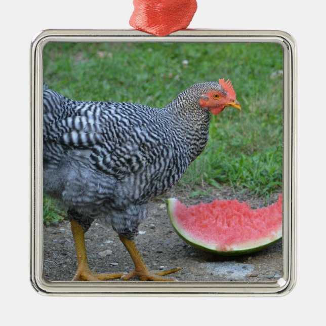 Kycklinglyra Julgransprydnad Metall (Framsidan)