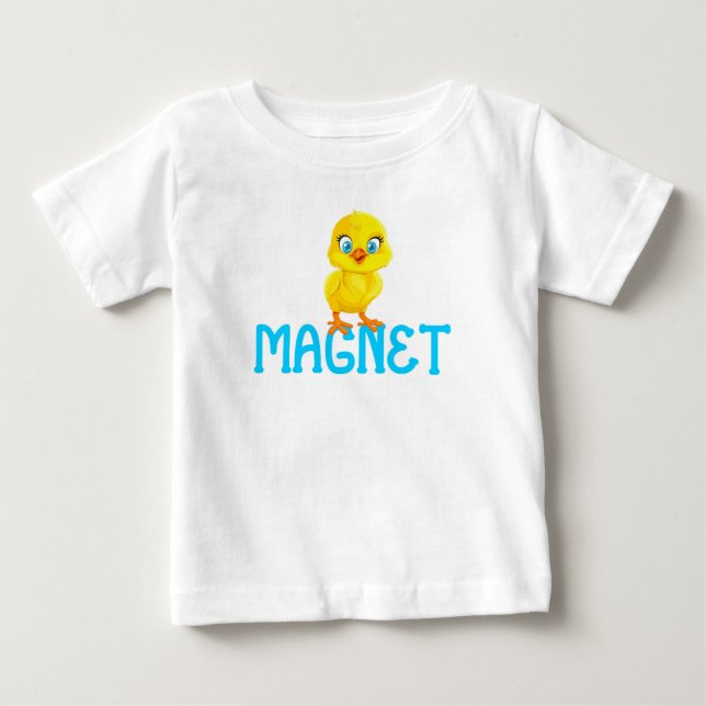 Kycklingmagnet babyskjorta t shirt (Framsida)