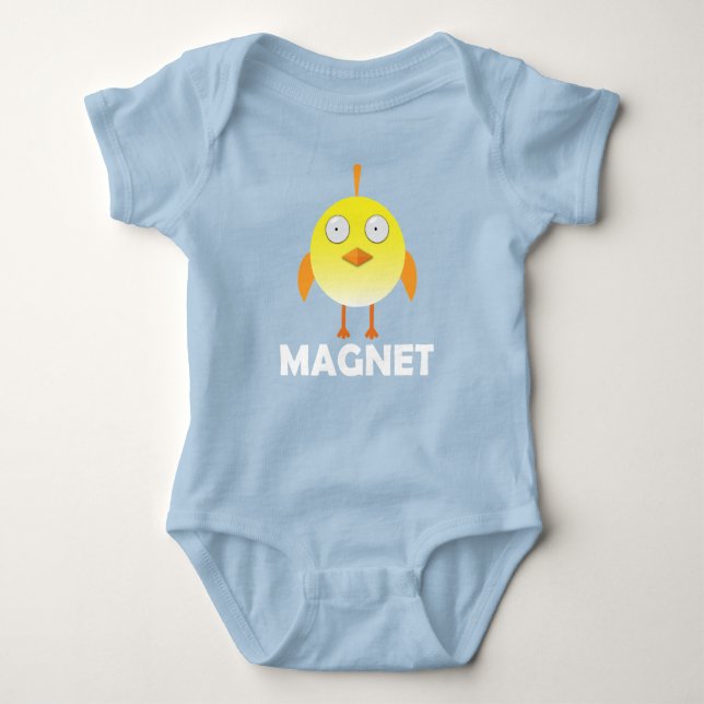 Kycklingmagnet - Babyströja T Shirt (Framsida)