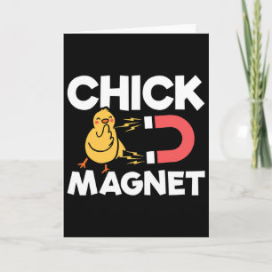 Kycklingmagnet Påskkycklingar Skämt Rolig Kyckling Kort