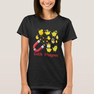 Kycklingmagnet Rolig Kyckling Pun T-Shirt | Söt Gå