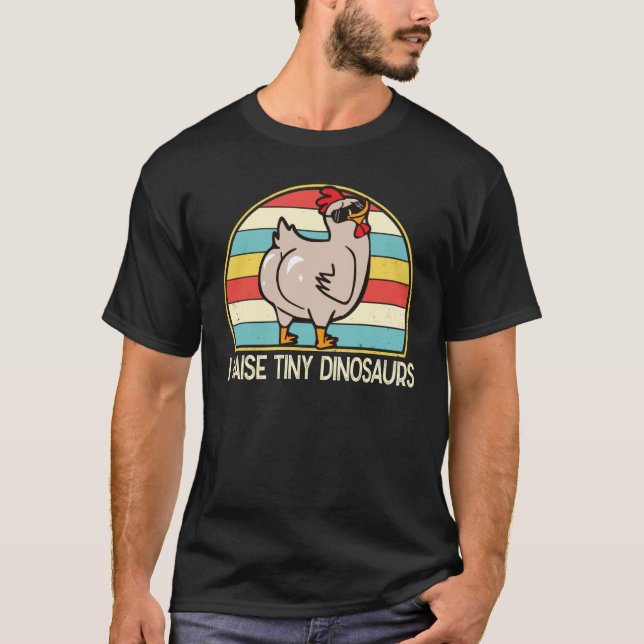 Kycklingmamma jag föder upp små dinosaurier Kyckli T Shirt (Framsida)