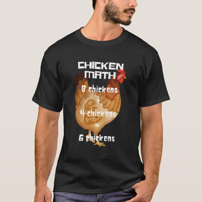 Kycklingmatematik T Shirt (Framsida)