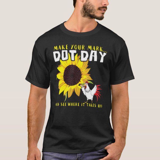 Kycklingmönster Gör Mark September Internationell  T Shirt (Framsida)