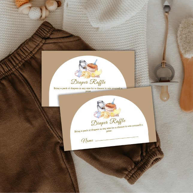 Kycklingmusslor från gårdskyckling tilläggskort (Farm Chicken Mouse Diaper Raffle Baby Shower Enclosure Card)
