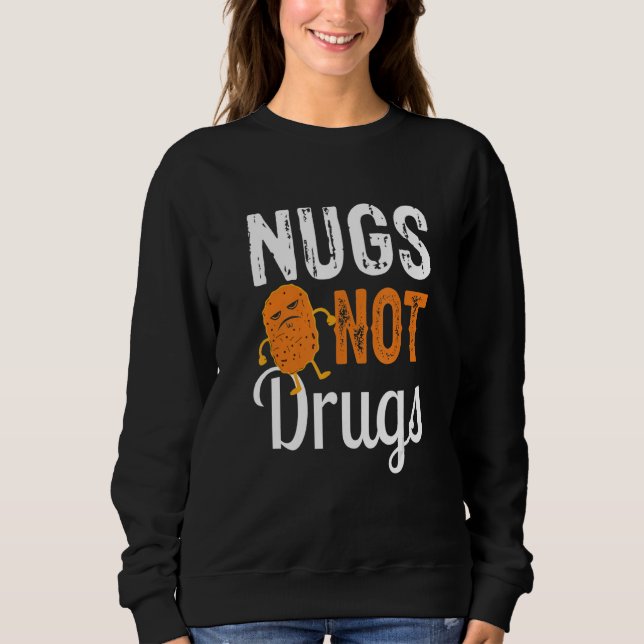 Kycklingnuggetar inte knark t shirt (Framsida)