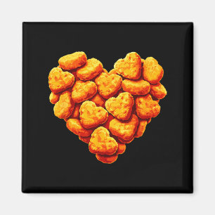 Kycklingnuggets Är Mitt Alla Hjärtans Dag Hjärtar Magnet