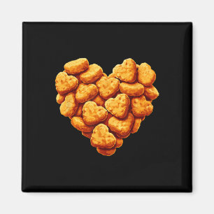 Kycklingnuggets är mitt valentinahjärta rolig vale magnet