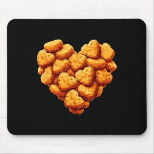 Kycklingnuggets är mitt valentinehjärta roligt val musmatta