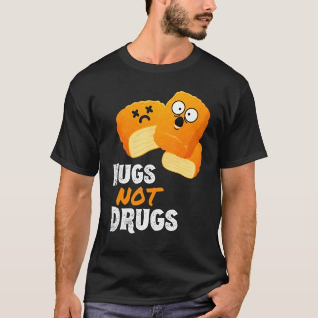 Kycklingnuggets Nuggor Inte Droger T Shirt (Framsida)