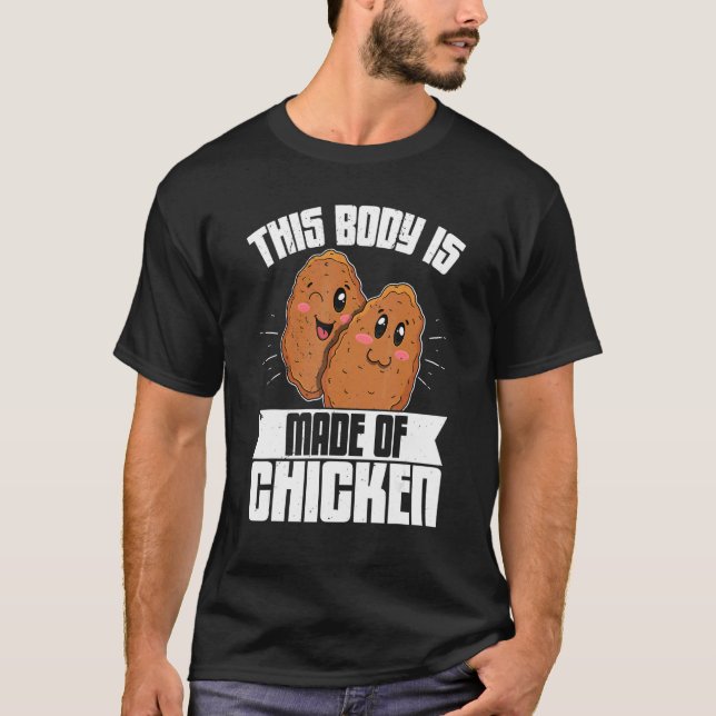 Kycklingnuggets Snabbmat Matrecept 13 T Shirt (Framsida)