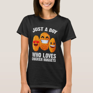 Kycklingnuggets Son Just A Boy Who Loves Chicken N T Shirt
