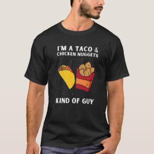 Kycklingnuggetter och torkade kycklingnuggetter oc t shirt