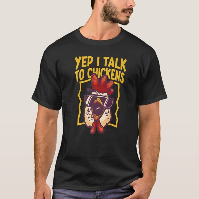 Kycklingodlarplagg för kycklingfoder t shirt (Framsida)