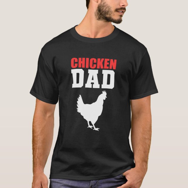 Kycklingpappa Rancher T Shirt (Framsida)