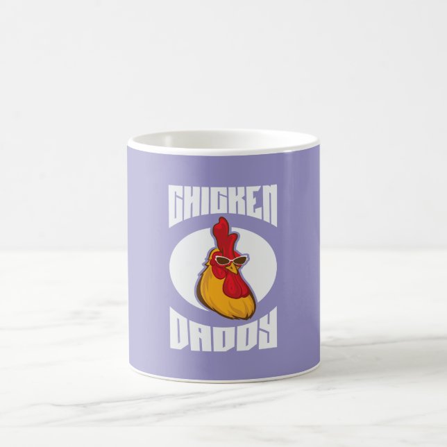 Kycklingpappa Uppfödde Fjäderfä Kaffemugg (Center)
