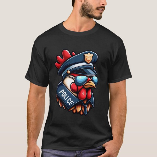 Kycklingpolis T Shirt (Framsida)