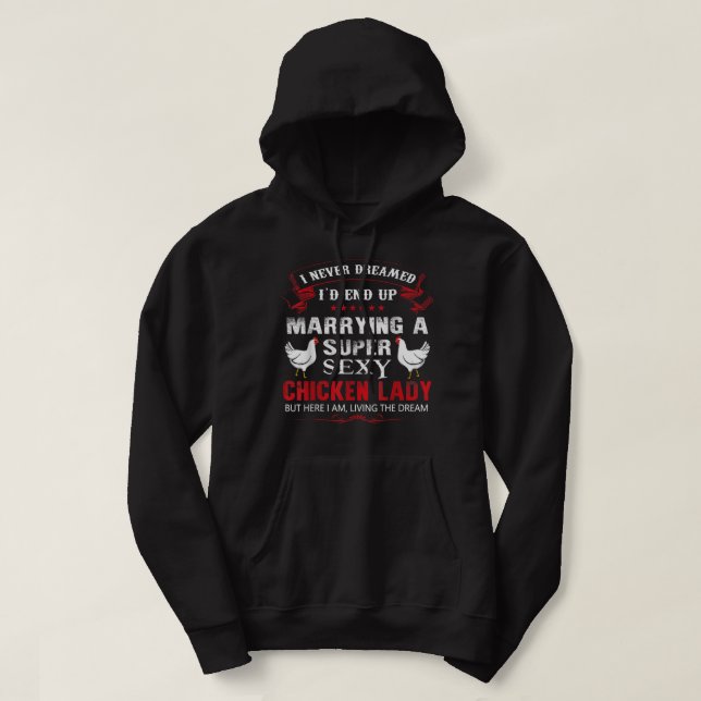 Kycklingroaster reglerar din Tupp-funne Retro Hoodie (Design framsida)
