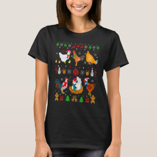 Kycklingsamling Jultröja Santa Kyckling T Shirt