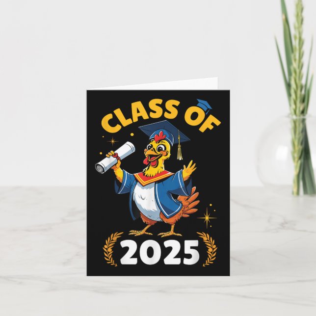 Kycklingshögskola 2025 Studenten Day School Co Kort (Framsida)