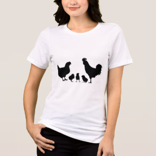 Kycklingsilhuetter T Shirt