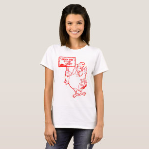 Kycklingskjorta för kvinnor t shirt