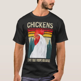Kycklingskjortor Chickens Pet som poppar T Shirt