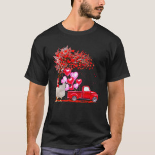 Kycklingslasser Hearts Träd Pickupa Lastbil T Shirt