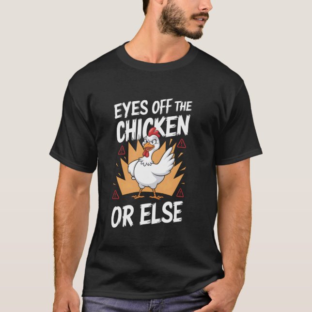 Kycklingspel Ögon Av Kycklingen Annars T Shirt (Framsida)