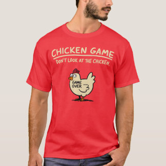 Kycklingspel Titta inte på Athe Kyckling Rolig kyc T Shirt
