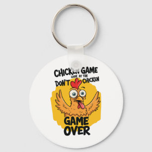 Kycklingspel titta inte på chickmemorandumet. nyckelring