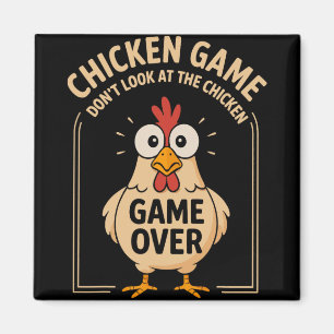 Kycklingspel Titta Inte På Kycklingen Game Over F Magnet
