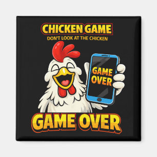 Kycklingspel Titta Inte På Kycklingen Game Over P Magnet