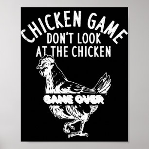 Kycklingspel Titta inte på kycklingen Game Over _ Poster