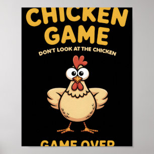 Kycklingspel Titta Inte På Kycklingen Gameover Pou Poster