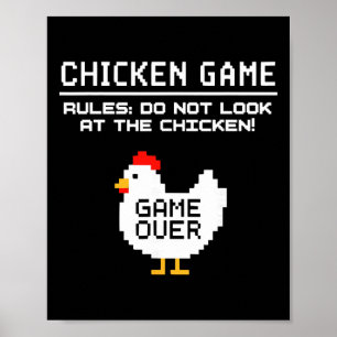 Kycklingspel - Titta Inte På Kycklingen Roligt Pra Poster